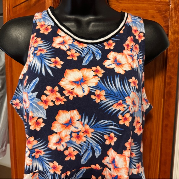 Victoria’s Secret PINK Skater Dress Tropical Print. Sz L. - Picture 2 of 5